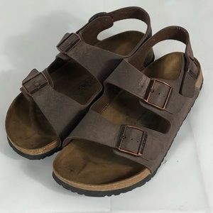 Birkenstock Birkis Brown Mens 45 Size 12 Sandals
